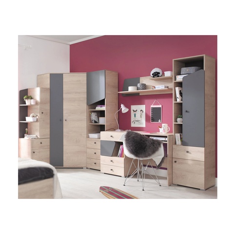 Zestaw narożny komplet DELTA B1 biurko regał rogowa szafa do pokoju