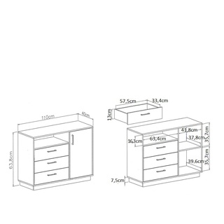 Komoda 110 Santiago SN7