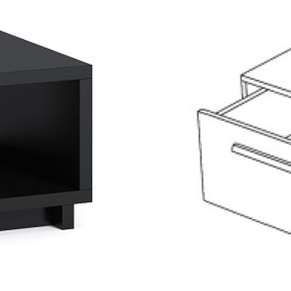 zestaw mebli komplet Ines 5 meblościanka rtv z ławą do salonu pokoju