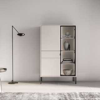 witryna 92 dwudrzwiowa Barnee 01 szafka komoda wysoka przeszklona