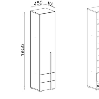 zestaw mebli młodzieżowych Remo 8 biurko łóżko komoda regał szafa