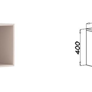 nadstawka 60 pawlacz Tres 04N bez drzwi pawlacz cashmere