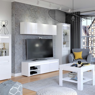 komoda 152 z szufladami Alaska AAK-1 duża szeroka szafka biała połysk