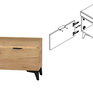 zestaw mebli pokojowych Bragi 1 komoda rtv szafka witryna ława