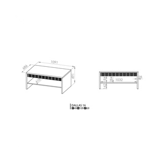 Stolik kawowy Dallas Ml 16 ława