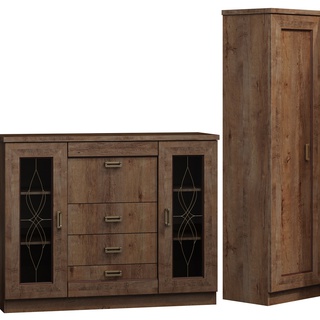 szafa 110 narożna 95 z półkami drążkiem Tadeusz 25 rogowa garderoba