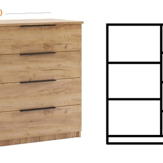 zestaw 220 komplet narożny Sorento 11 szafa rogowa komoda z lamelami