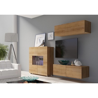 zestaw mebli pokojowych Calabrini 4 komoda rtv szafka wisząca