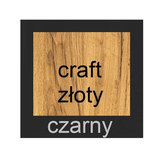 półka 92 wisząca na ścianę Colt 11 prosta loft dąb craft złoty + czarny do pokoju sypialni przedpokoju