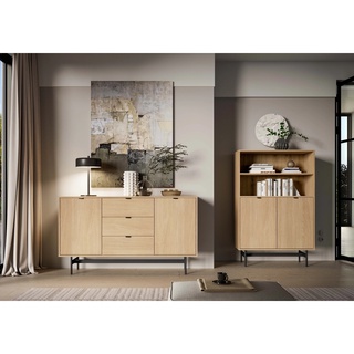 komoda 150 pojemna duża Reynos 05 z szufladami półkami nogami