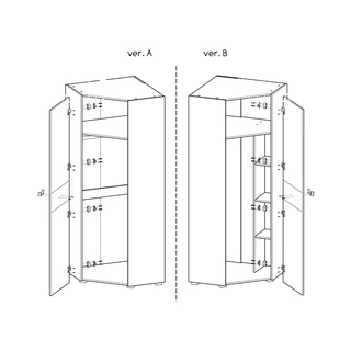 Szafa narożna Futuro 07