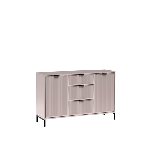 Komoda 135 z nogami szufladami frez LINKASTYLES 02 szeroka szafka