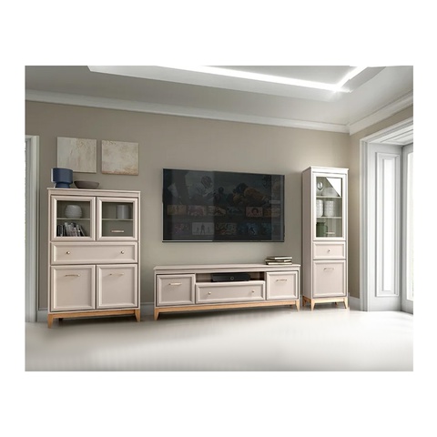 Zestaw meblościanka WINDSOR 2 stylowa szafka rtv witryna do pokoju