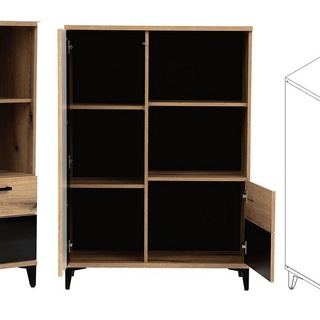 zestaw duży Aris 1 rtv komoda witryna na nóżkach ława do pokoju salonu