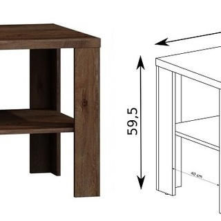 ława 120 duża z półką kawowa Tadeusz 13 stolik kawowy do pokoju salonu