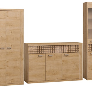 szafa 102 ubraniowa Natural 01  do przedpokoju korytarza sypialni