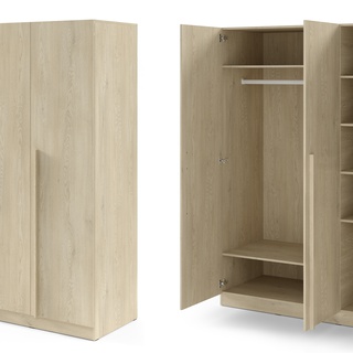 szafa 150 uchylna ubraniowa Braga 02 pojemna trzydrzwiowa do pokoju