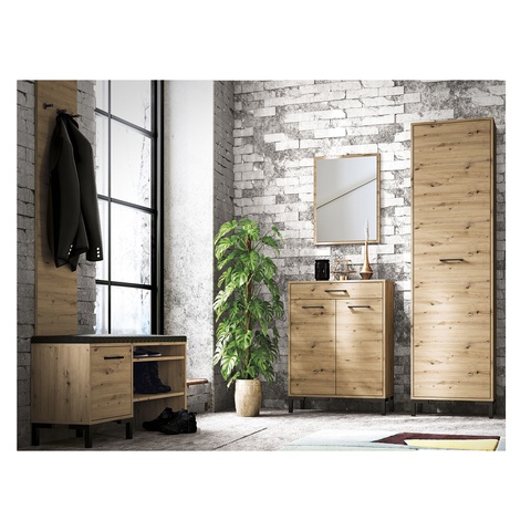 Zestaw nowoczesny na nóżkach NEVIO 1 garderoba loft do korytarza