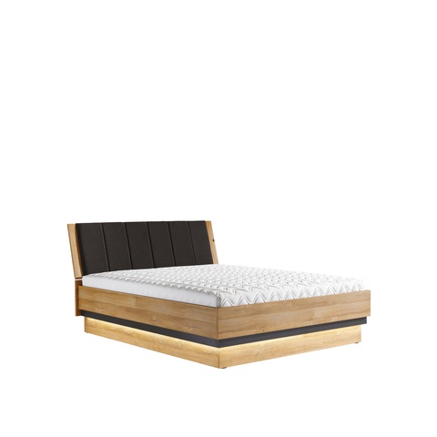 Łóżko 160X200 sypialniane nowoczesne YORK Y18/ 160 loft z zagłókiem