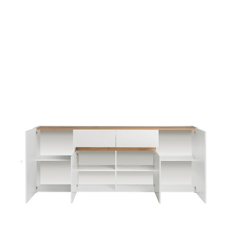 Komoda 220 cm Reviva K01 4D2S biały