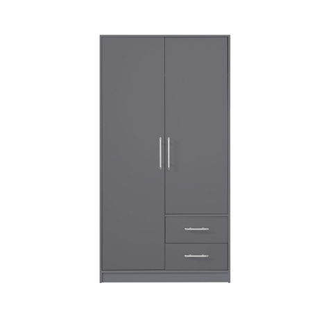 Szafa 100 ubraniowa z szufladami SMART SR3 dwudrzwiowa garderoba
