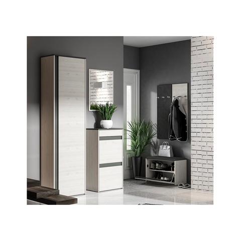 Zestaw garderoba HYGA 2 lustro szafka komoda szafa do przedpokoju