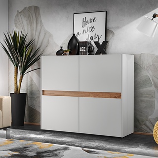 Komoda 120 cm Reviva K02 4D biały