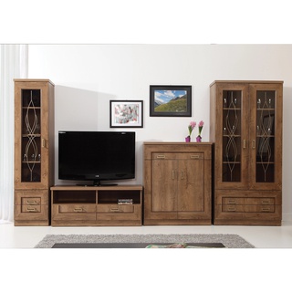 zestaw meblościanka Tadeusz 3 witryna rtv komoda do pokoju salonu