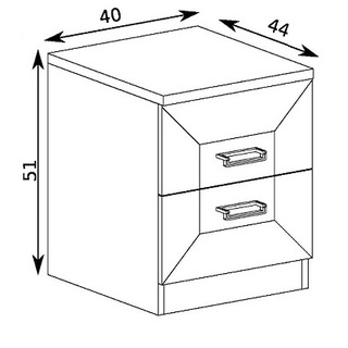 zestaw mebli Tadeusz 4 łóżko komoda szafa stolik lefkas do sypialni