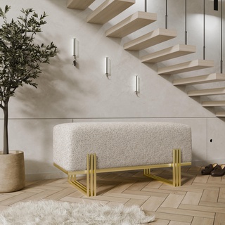 ławka 80 tapicerowana elegancka Theo siedzisko do przedpokoju