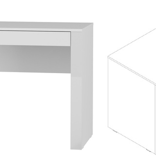 zestaw komplet Alaska 6 biurko komoda szafa biała młodzieżowa dzieci