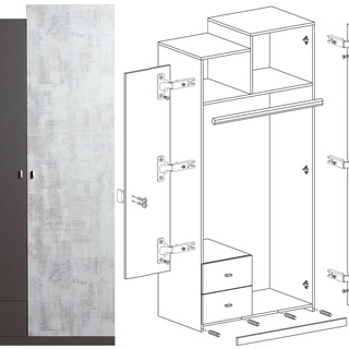 zestaw mebli do nauki Tablo 12 biurko regał szafa dla młodzieży ucznia