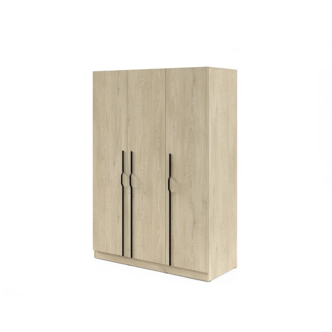 Szafa 150 trzydrzwiowa BRAGA 02M z półkami szufladami drążkiem wysoka