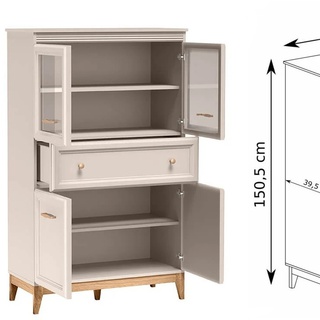 zestaw stylowy Windsor C komoda witryna szafa do salonu pokoju