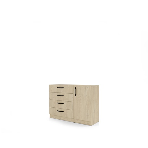 Komoda 120 ,5 nowoczesna BRAGA K2M szafka pojemna szuflady drzwi