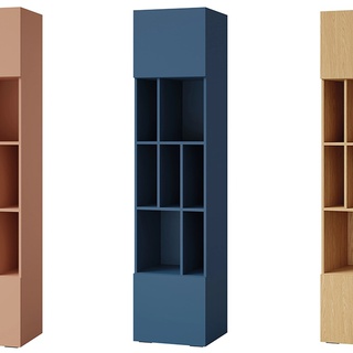 regał 45 zamknięty Lorin 04 słupek z drzwiami szufladami półkami