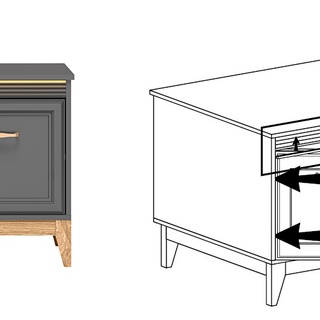 szafka 135 ,5 rtv nowoczesna Terra 08 pod telewizor stolik do pokoju