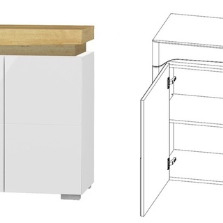 zestaw mebli nowoczesnych Theo 5 witryna komoda rtv ława do salonu