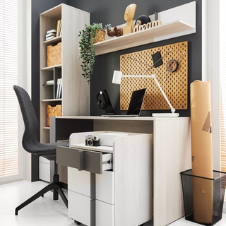 szafka 45 mała na kółkach Remo 11 kontener z szufladami mobilny stolik