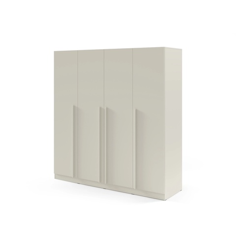 Szafa 200 uchylna czterodrzwiowa BRAGA 01 z półkami drążkami szufladami