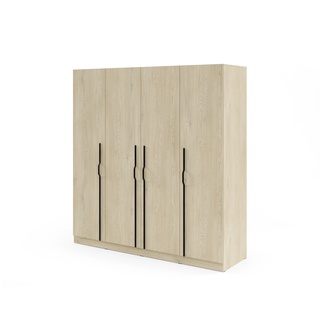 szafa 200 wysoka uchylna Braga 01M z półkami drążkami szufladami