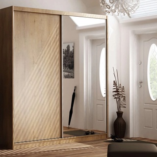 szafa 180 wysoka z lustrem Maciej II przesuwna do pokoju sypialni korytarza
