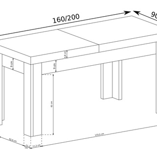 stół 160 - 200 rozkładany duży 160x90 rozsuwany do pokoju salonu