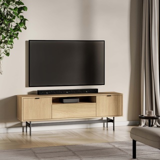 szafka 150 rtv duża Reynos 06 z szufladą na nóżkach nowoczesna pod tv