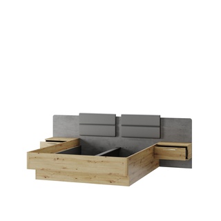 Łóżko  160 z szafkami nocnymi MEDIOLAN SZ 02