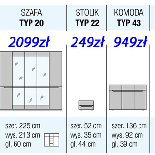 Szafa Teen TES-1C+TED-1LC