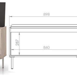 zestaw do garderoby Voco 4 komoda na buty ławka siedzisko wieszak