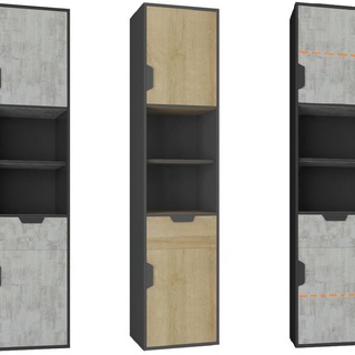 regał 45 słupek Nano 05 L/P z szafką szufladą do pokoju sypialni