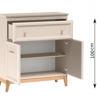 zestaw nowoczesny elegancki Windsor H szafa z lustrem komoda wieszak