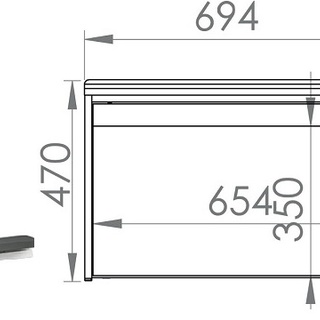 zestaw garderoba Hyga 2 lustro szafka komoda szafa do przedpokoju